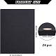 ベネクリート 24mm厚フェルト不織布 1枚  黒ソフトフェルトパックシートパッチワーク縫製アクセサリー diy 手作り装飾  21.5x28cm DIY-WH0366-03A-2