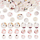 45 шт. 3 стильных пуговицы-ракушки с 4 отверстиями BUTT-TA0001-27-1