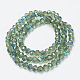 Chapelets de perles en verre électroplaqué EGLA-A034-T6mm-I01-2
