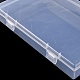 (venta de liquidación defectuosa: rayada) caja de plástico transparente CON-XCP0002-33-4