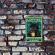 CREATCABIN Cat Coffee Tin Sign Vintage Because Murder Is Wrong Metal Tin Sign Retro Poster for Home Kitchen Bathroom Wall Art Decor 8 x 12 Inch AJEW-WH0157-285-5