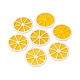 Hawaï tranche de citron glitter résine pendentifs en poudre X-RESI-R337-5-3