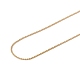 Ионное покрытие (ip) 304 ожерелье из змеевика из нержавеющей стали для мужчин и женщин NJEW-G076-01A-G-3