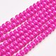 Painted Glass Beads Strands DGLA-R003-8mm-7-1