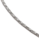 Set di 10 collane a catena a forma di serpente con taglio a diamante in acciaio inossidabile da 304 pezzi NJEW-K254-03P-2