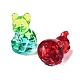 Zweifarbige galvanisierte K9-Glas-3D-Hundefiguren GLAA-B016-01-3