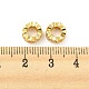 Brass Micro Pave Cubic Zirconia European Beads KK-H452-04G-2