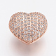 Perles de zircone cubique micro pave en Laiton ZIRC-F083-065RG-RS-1