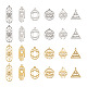 24 pièces 12 style 304 pendentifs en acier inoxydable FIND-TA0001-89-2