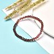 Faceted Glass Rondelle Beads Stretch Bracelet for Kid BJEW-JB06807-09-2