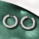 Серьги-кольца из нержавеющей стали 202 для полировки EJEW-M106-02P-05-1