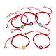 Регулируемые нейлоновые нити плетеные браслеты из бисера BJEW-JB05293-1