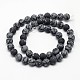 Natural Snowflake Obsidian Beads Strands G-D674-10mm-2