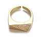 Кольца-манжеты из латуни mirco pave с прозрачным кубическим цирконием FS-WGB3A7F-10-1