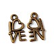 Antique Bronze Plated Tibetan Silver Especial Love Charms Pendants X-MLF0299Y-NF-1