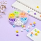 6 brins de perles en pâte polymère couleurs CLAY-YW0001-18-7