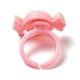 Мультяшное кольцо из непрозрачной смолы с открытой манжетой для ребенка RJEW-K239-23-3