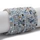Natürliche Aquamarin Perlen Stränge&nbsp;X-G-L651-C09-4mm-2