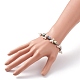Bracelets de perles ovales en coquille d'ormeau naturel/coquille de paua BJEW-JB05776-02-4