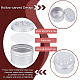 Pandahall Elite 12 шт. 3 стильные алюминиевые неглубокие круглые банки для свечей AJEW-PH0004-83-4