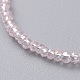 Galvanoplastie perles de verre anklets AJEW-AN00279-04-3