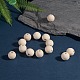 Natural Unfinished Wood Beads WOOD-S651-18mm-LF-4