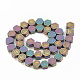 Electroplate Non-magnetic Synthetic Hematite Beads Strands G-T061-82A-2