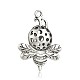 Tibetan Style Hollow Bees Alloy Insects Pendants PALLOY-J577-34AS-2