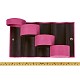 ジュエリーディスプレイ  ペセデーションボックス  ビロードおよび繊維板で覆われる  濃いピンク  13.5x7.5cm ODIS-TA0001-01B-10