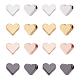 PH PandaHall 4 Color Heart Spacer Beads 40pcs Metal Gold Plated Loose Bead for Jewelry Making Bracelets Necklace DIY Craft(Gold KK-PH0036-53-NR-1