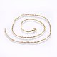 304 Stainless Steel Singapore Chain Necklaces MAK-L015-25D-2