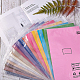 BENECREAT 16PCS 34x20cm Assorted Colors Faux PU Leather Fabric Sheet Litchi Pattern Fabric for Bag DIY-BC0010-62-6
