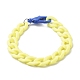 Opaque Acrylic Curb Chain Bracelets BJEW-JB06597-3