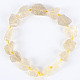 Brins de perles de quartz de citron naturel G-E240-02B-2