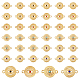 SuperZubehör 40 Stück Verbindungsanhänger aus Legierung in 4 Farben FIND-FH0010-77-1