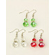 Stylish Faceted Glass Calabash Dangle Earrings EJEW-JE00428-1