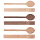 Gorgecraft 3pcs cucchiaio di legno di ciliegio vuoto cucchiaio di legno di ciliegio faggio e legno di noce incompiuto kit artigianale di legno per whittler AJEW-GF0001-40-3