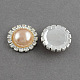 Garment Accessories Half Round ABS Plastic Imitation Pearl Cabochons RB-S020-03-A14-1