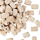 Cuentas de madera natural sin terminar de olycraft WOOD-OC0001-24-1