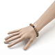 Natural Dyed Sandalwood Beads Stretch Bracelets BJEW-JB03842-02-3