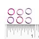 6 colores anillos de salto abierta de alambre de aluminio ALUM-JP0001-01C-3