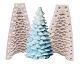 3d árbol de navidad diy vela dos partes moldes de silicona CAND-B002-01B-1