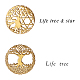 OLYCRAFT 8pcs Scrapbooking Stickers Self Adhesive Resin Film Stickers Tree of Life Stickers for Resin Crafts and Cabochon Pendants AJEW-OC0001-04-4