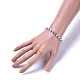 Natural Morganite Stretch Bracelets BJEW-JB04493-04-3