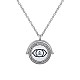 Sterling Silver Ajna Pendants Necklaces for Chakra STER-BB66935-B-1