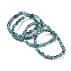 Bracelets extensibles en perles naturelles d'apatite X-BJEW-K213-56-1