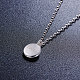 Shegrace simple elegante collar de plata de ley 925 JN504A-2