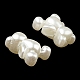 Perles en ABS imitation nacre X-OACR-K001-31-4