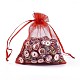 Rectangle rouge sachets d'emballage de bijoux de étirables X-T248A011-3