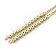 Brass Micro Pave Cubic Zirconia Box Chain Slider Bracelet Makings KK-P233-10G-5